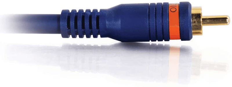 C2G 40008 Velocity S/PDIF Digital Audio Coax Cable, Blue (1.5 Feet, 0.45 Meters)