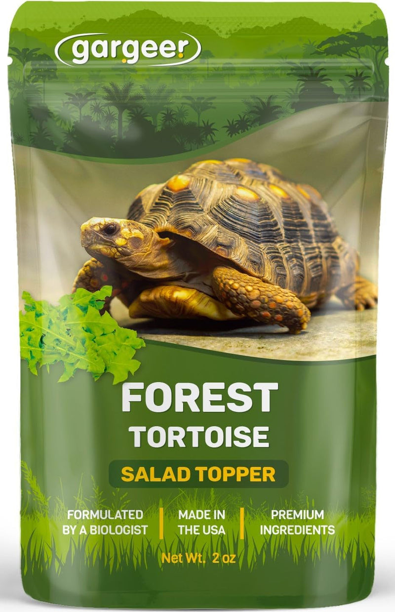 2Oz Desert/Grassland Tortoise Food Supplement, Flower Salad Mix Topper. Supercharge Appetite, Health & Immune System. Complete Diet, Rich with Vitamins, Made in the USA. Enjoy!