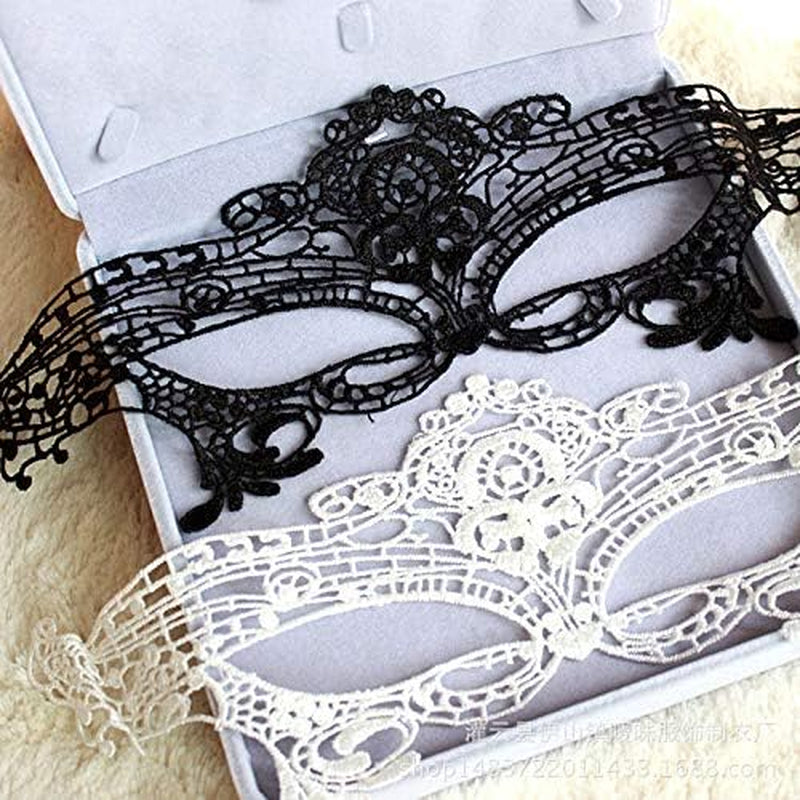 Fun Sexy Ladies Lace Half Face Mask for Couples Halloween Ball Mask for Bar Parties