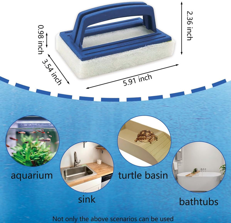 5 Pcs Tortoise Water Dish Set,Tortoise Water Dish with Ramp and Turtle Water Bowl,Turtle Feeder Ball,Scrub Brush,Amphibian Reptile Water Bowl Turtle Pool Suitable for Turtles,Lizards (Brown)