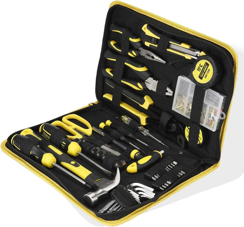 DOWELL Tool Set Tool Kit 152-Piece Household Tool Kit Set Sockets Set Pliers Screwdriver Set with Storage Tool Bag Pouch HYT152