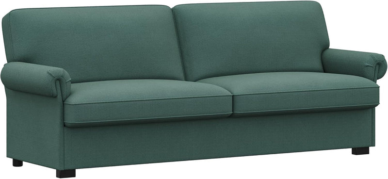 FOTOSOK 71” Sofa, Comfy Sofa Couch with Deep Seats, Loveseat Sofa, Modern Sofa Couches for Living Room, Bedroom, Apartment, Green