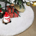 72 Inch Christmas Tree Skirt - Vonhen Extra Larger Thick Faux Fur Tree Skirt White Plush Skirt for Merry Chtistmas Party Christmas Tree Decoration