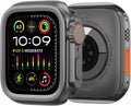 Amband 3 in 1 Metal Case Compatible with Apple Watch Series 9/8/7 45Mm, W1 Rugged Bumper Protector [Turning into Ultra 2/1 Upgrade] with Watch Crown + Watch Back Cover, Natural Titanium