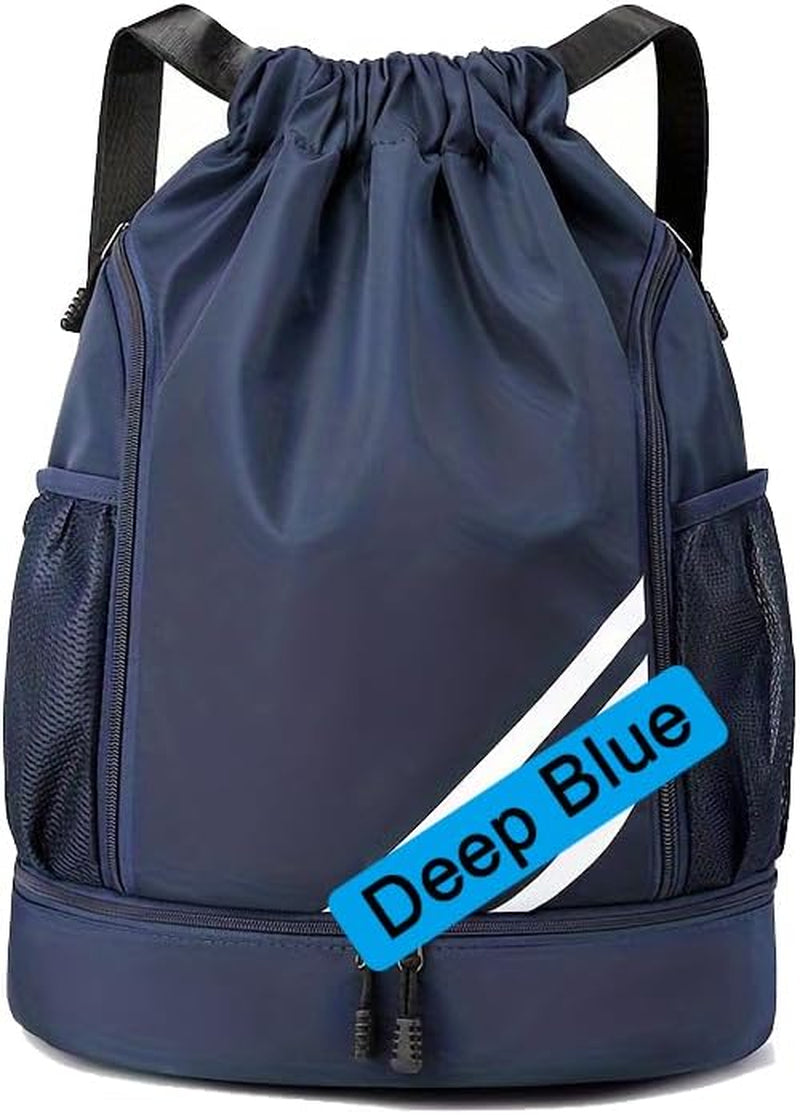 1Pc, Sports Backpack, Backpack, Drawstring Bag, Swimming, Outdoor Activities, Fitness, Camping, Cycling, Hiking (Blue)