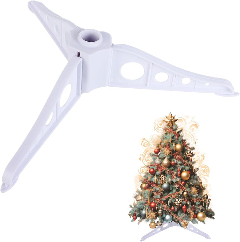 Christmas Tree Stand: Christmas Tree Legs Replacement Plastic Folding Christmas Tree Base for 2-3 Foot Tree, Xmas Tree Stands for Artificial Trees Universal Christmas Tree Base Holder White