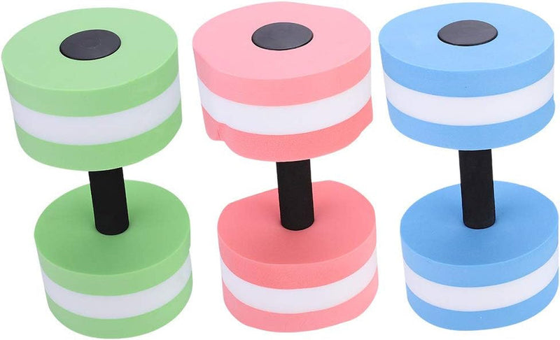 Dilwe Fitness Dumbbell, 1 Pair Foam Heavy Resistance Barbells Pool Barbell Float Aqua Exercises Equipment for Water Aerobics Bodybuilding Training Fitness Yoga