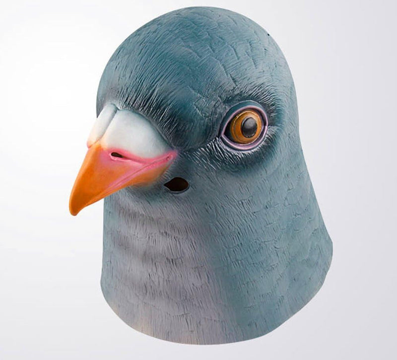 Gmasking Natural Latex Green Pigeon Head Mask for Halloween Christmas Party Costume