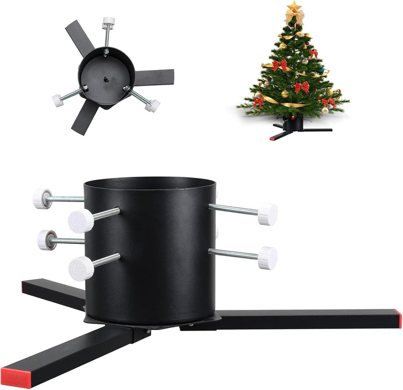 Christmas Tree Stand for Real Trees with Water Reservoir, Removable Legs with 7.1" Diameter, Fits Real and Artificial Trees 4 to 12 Foot