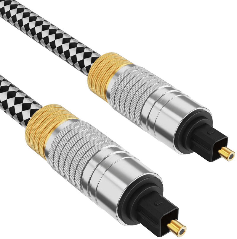 CableCreation 24FT Digital Fiber Optical Toslink Cable Gold Plated for Home Theater, Sound Bar, TV, PS4, Xbox, VD/CD Player,Blu-ray Players,Game Console& More,Black Electronics > Electronics Accessories > Cables CableCreation Metal/Silver 12 Feet 