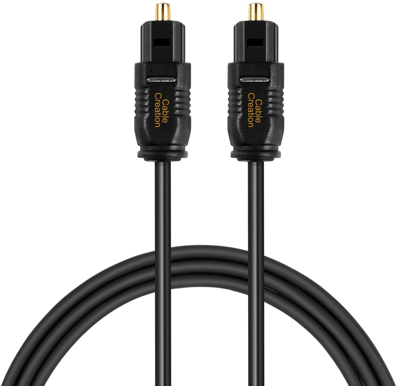 CableCreation Optical Digital Audio Cable, 3FT Slim Fiber Optic Toslink Gold Plated Optical S/PDIF Cord for Home Theater, Sound Bar, TV, PS4, Xbox, VD/CD Player, Game Console& More, Black 1M Electronics > Electronics Accessories > Cables CableCreation 3Feet[1-Pack]  