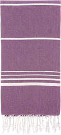 Cacala Turkish Beach Towels Quick Dry Prewashed for Soft Feel Extra Large Blanket Peshtemal for Bathroom, Travel, Pool, Swim, Yoga, Face, Hair and Gym Paradise, 37 in X 70 In, Aqua Home & Garden > Linens & Bedding > Towels Cacala Purple 37 in x 70 in 