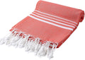 Cacala Turkish Beach Towels Quick Dry Prewashed for Soft Feel Extra Large Blanket Peshtemal for Bathroom, Travel, Pool, Swim, Yoga, Face, Hair and Gym Paradise, 37 in X 70 In, Aqua Home & Garden > Linens & Bedding > Towels Cacala Coral 37 in x 70 in 