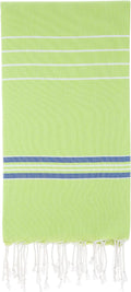 Cacala Turkish Beach Towels Quick Dry Prewashed for Soft Feel Extra Large Blanket Peshtemal for Bathroom, Travel, Pool, Swim, Yoga, Face, Hair and Gym Paradise, 37 in X 70 In, Aqua Home & Garden > Linens & Bedding > Towels Cacala Pistachio Royal 37 in x 70 in 