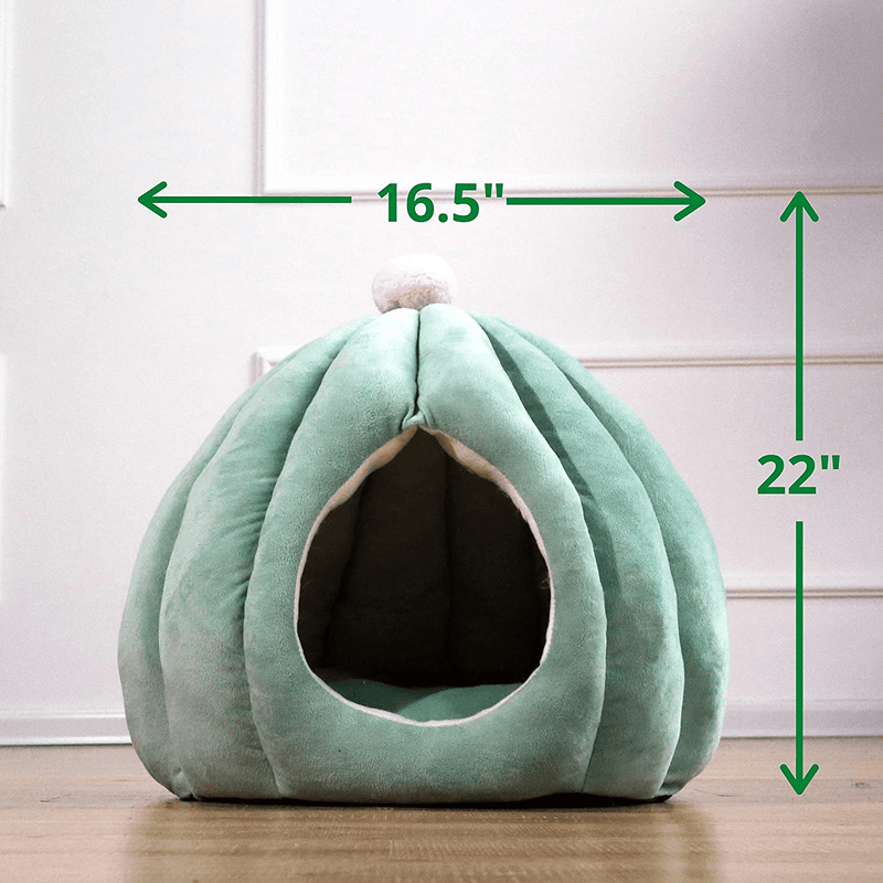 Cactus Pet Condo for Cats, Puppy and Small Dogs in Super Plush Self-Warming Material – Machine Washable, Fun Design, Private Cat Cave and Dog House Animals & Pet Supplies > Pet Supplies > Cat Supplies > Cat Beds PetnPurr   