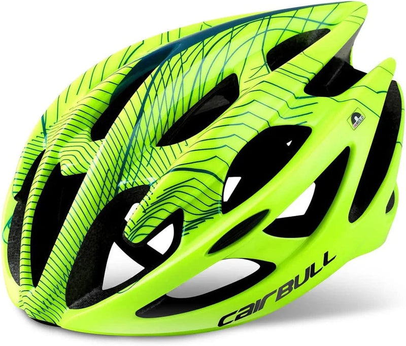 CAIRBULL Sterling One-Piece Ultra Lightweight Breathable Bicycle Bicycle Helmet CB-01 Sporting Goods > Outdoor Recreation > Cycling > Cycling Apparel & Accessories > Bicycle Helmets Cairbull Fluorescent Yellow S/M(52-58CM) 
