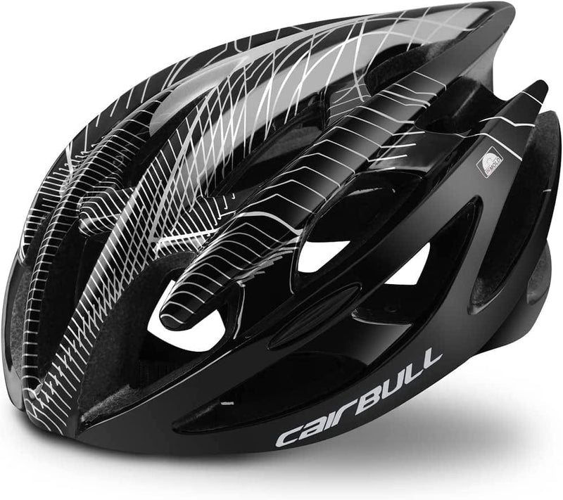 CAIRBULL Sterling One-Piece Ultra Lightweight Breathable Bicycle Bicycle Helmet CB-01 Sporting Goods > Outdoor Recreation > Cycling > Cycling Apparel & Accessories > Bicycle Helmets Cairbull black out S/M(52-58CM) 