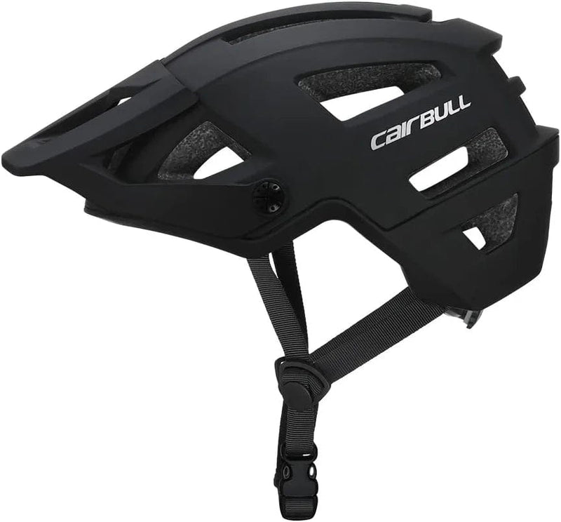 CAIRBULL Trail AM 2022 Road Mountain Bike Helmet with Removable Adjustable Brim Sporting Goods > Outdoor Recreation > Cycling > Cycling Apparel & Accessories > Bicycle Helmets Cairbull black out M/L(58-62CM) 