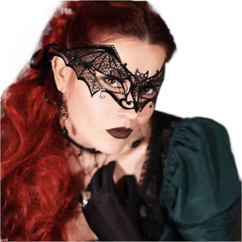 Caitzr Sexy Venetian Hollow Lace Mask Ladies Elegant Half Face Party Dance Mask Apparel & Accessories > Costumes & Accessories > Masks Caitzr 4 Black 