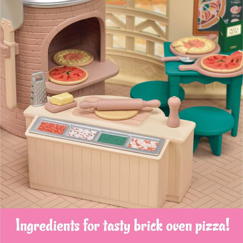 Calico Critters Village Pizzeria Dollhouse Playset, Collectible Dollhouse Toy with Furniture and Accessories Included Sporting Goods > Outdoor Recreation > Winter Sports & Activities Calico Critters   