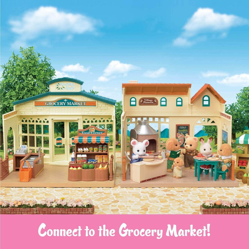 Calico Critters Village Pizzeria Dollhouse Playset, Collectible Dollhouse Toy with Furniture and Accessories Included Sporting Goods > Outdoor Recreation > Winter Sports & Activities Calico Critters   