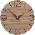 CalleaDesign 11.8" Wall Clock Smile Quartz Grey Home & Garden > Decor > Clocks > Wall Clocks CalleaDesign Black Walnut  