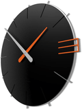 CalleaDesign 17.7" Wall Clock Mike Terracotta Home & Garden > Decor > Clocks > Wall Clocks CalleaDesign Black  