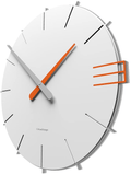 CalleaDesign 17.7" Wall Clock Mike Terracotta Home & Garden > Decor > Clocks > Wall Clocks CalleaDesign White  