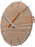 CalleaDesign 17.7" Wall Clock Mike Terracotta Home & Garden > Decor > Clocks > Wall Clocks CalleaDesign Black Walnut  