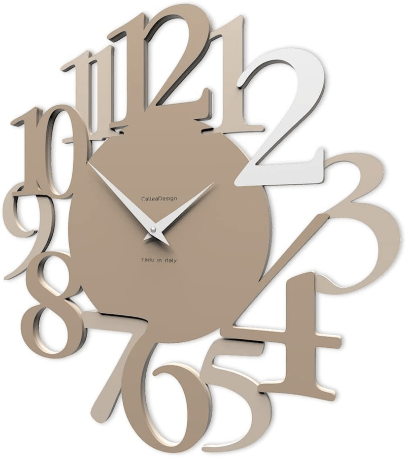 CalleaDesign 17.7" Wall Clock Russell Ruby Home & Garden > Decor > Clocks > Wall Clocks CalleaDesign Caffelatte  