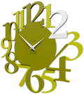 CalleaDesign 17.7" Wall Clock Russell Ruby Home & Garden > Decor > Clocks > Wall Clocks CalleaDesign Olive Green  