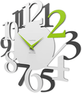 CalleaDesign 17.7" Wall Clock Russell Ruby Home & Garden > Decor > Clocks > Wall Clocks CalleaDesign Apple Green  