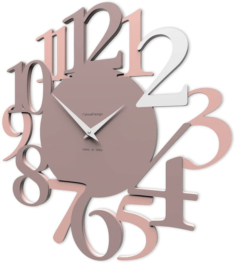 CalleaDesign 17.7" Wall Clock Russell Ruby Home & Garden > Decor > Clocks > Wall Clocks CalleaDesign Plum Grey  
