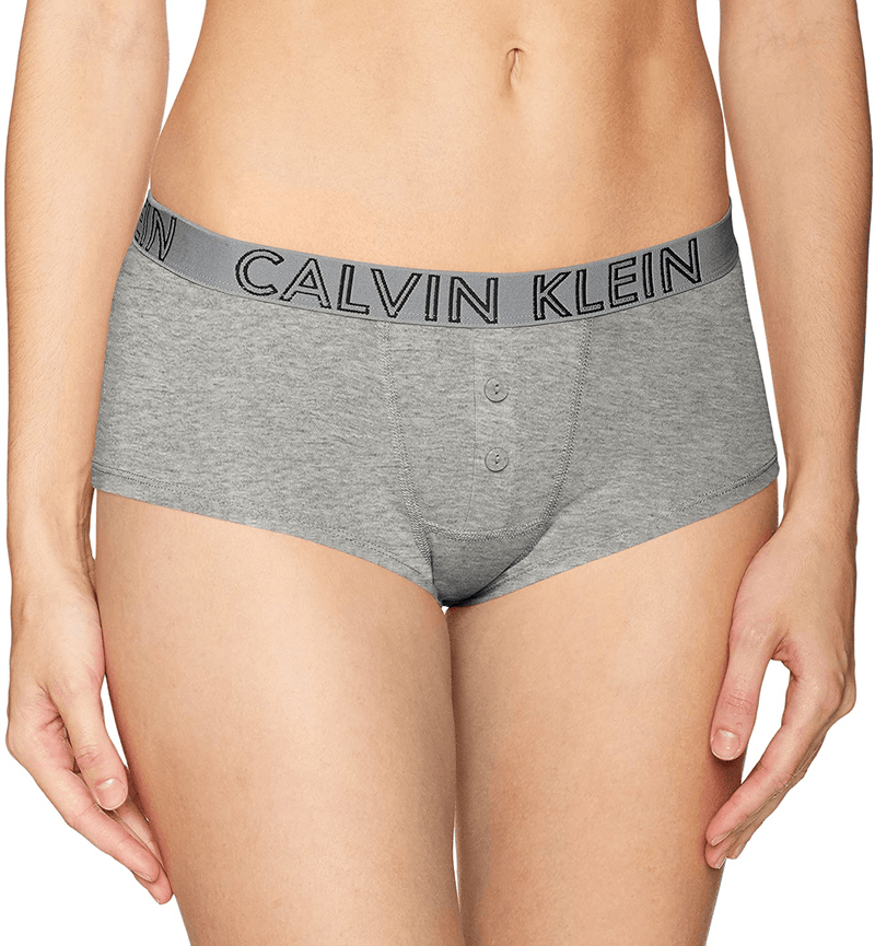 Calvin Klein Ultimate Cotton Boyshort Panty Apparel & Accessories > Clothing > Underwear & Socks > Underwear Calvin Klein Grey Heather Small 