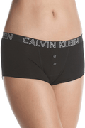 Calvin Klein Ultimate Cotton Boyshort Panty Apparel & Accessories > Clothing > Underwear & Socks > Underwear Calvin Klein Black Large 
