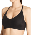 Calvin Klein Women's Invisibles Comfort Seamless Wirefree Lightly Lined Triangle Bralette Bra Apparel & Accessories > Clothing > Underwear & Socks > Bras Calvin Klein Black Lace Racerback X-Large 