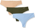 Calvin Klein Women's Invisibles Thong Multi-Pack Panty Apparel & Accessories > Clothing > Underwear & Socks > Underwear Calvin Klein Sensory Blue/Duffel Bag/ Bare 3 Large (3 Pack)