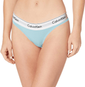 Calvin Klein Women's Modern Cotton Thong Panty Apparel & Accessories > Clothing > Underwear & Socks > Underwear Calvin Klein Frost Blue Small 