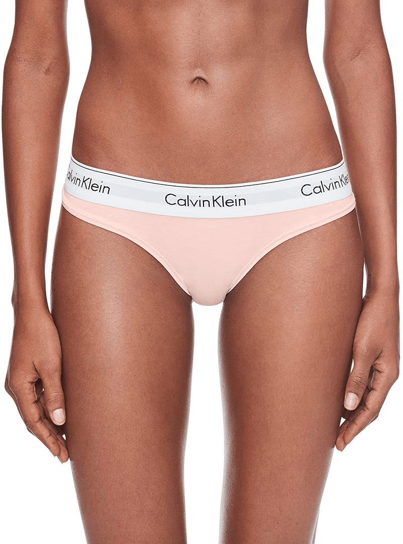 Calvin Klein Women's Modern Cotton Thong Panty  Calvin Klein Nymph's Thigh 3X 