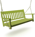 Cambridge Casual Solid Wood Bentley Porch Swing, Lime Green