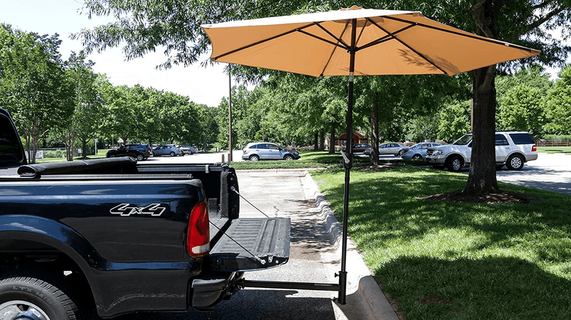 Camco Durable Hitch Mount Umbrella Holder- Sturdily Supports Large Patio and Outdoor Umbrellas on Your Hitch, Great For Traveling, Tailgating and Outdoor Events (51958) Home & Garden > Lawn & Garden > Outdoor Living > Outdoor Umbrella & Sunshade Accessories Camco   