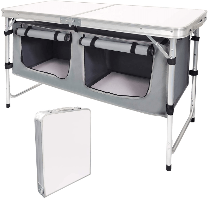 Camp Field Camping Table with Adjustable Legs for Beach, Backyards, BBQ, Party and Picnic Table … Sporting Goods > Outdoor Recreation > Camping & Hiking > Camp Furniture Camp Field B  