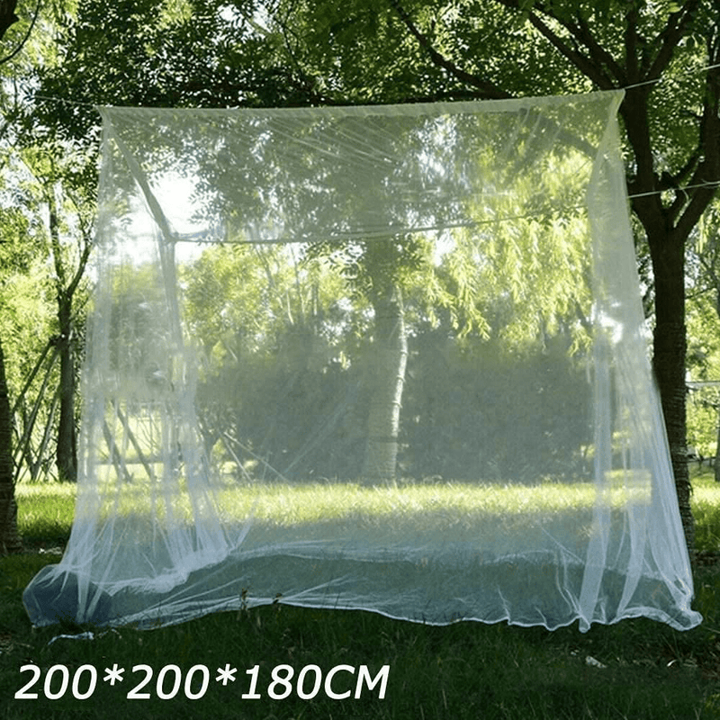 Camp Mosquito Net, Ultra Large Mosquito Net Camping Tent for Camping, Finest Holes Mesh 20, Square Netting Curtain for Bunk Bed, Camping, Bedding, Patio, Easy Installation, Storage Bag 200200180Cm Sporting Goods > Outdoor Recreation > Camping & Hiking > Mosquito Nets & Insect Screens Lightton   
