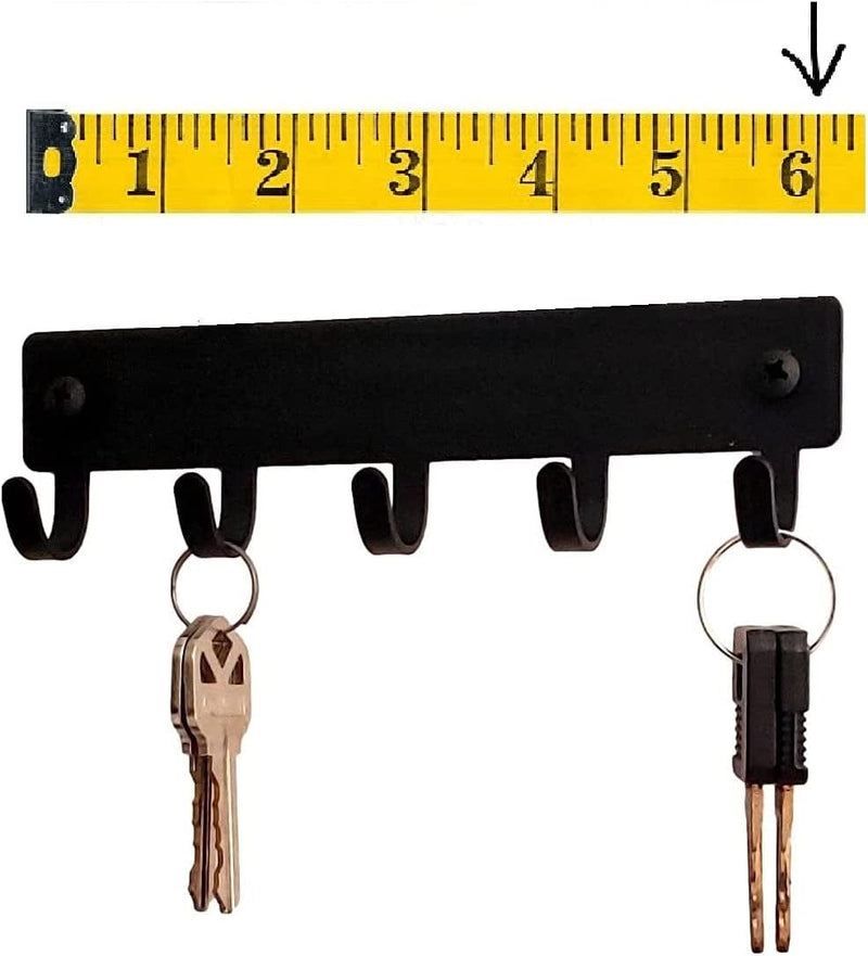 Camper Key Rack Holder for Wall - Small 6 Inch Wide - Made in USA; Camper Accessories Sporting Goods > Outdoor Recreation > Winter Sports & Activities The Metal Peddler   