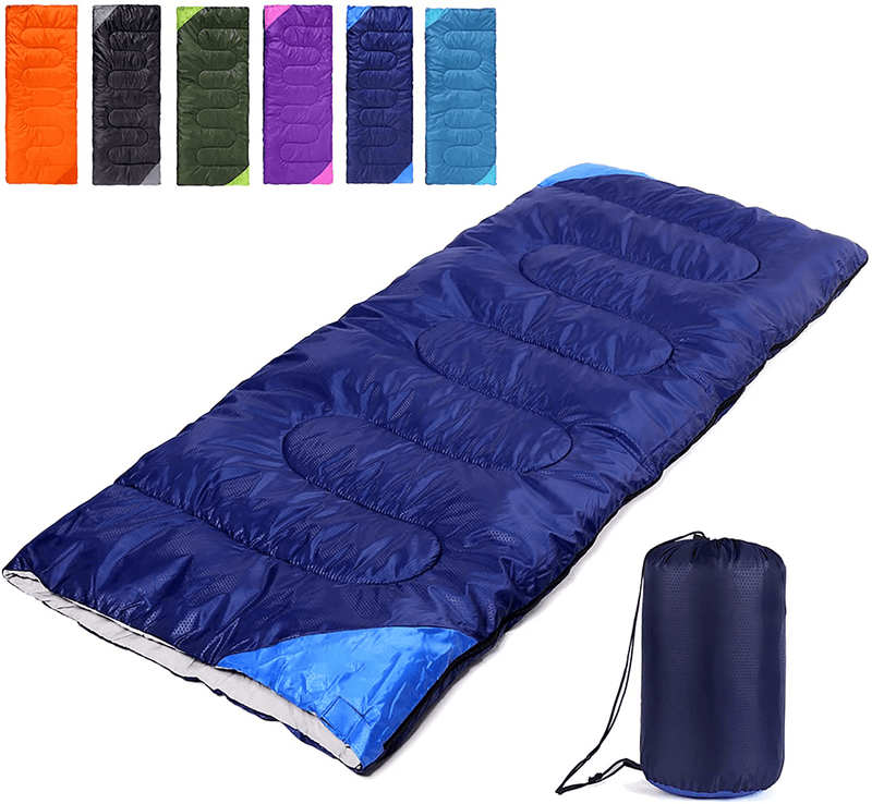 Camping Sleeping Bag for Adults Boys and Girls,Cold and Warm Weather-Summer, Spring, Fall, Lightweight, Waterproof Compact Bag for Camping Gear Equipment, Traveling, and Outdoors