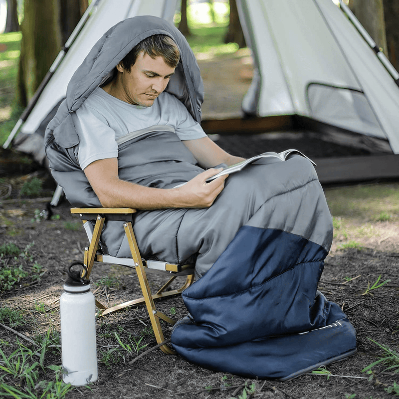 Camping Sleeping Bag Lightweight Waterproof for Adults Kids Summer Spring Fall Warm & Cool Weather Camping Gear Equipment Traveling Outdoors Hiking Backpacking Sleeping Bag Sporting Goods > Outdoor Recreation > Camping & Hiking > Sleeping Bags WOLF WALKER   