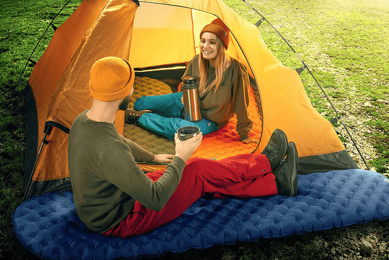 Camping Sleeping Pad - Mat, (Large), Ultralight Best Sleeping Pads for Backpacking, Hiking Air Mattress - Lightweight, Inflatable & Compact, Camp Sleep Pad  Trazon   