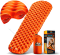 Camping Sleeping Pad - Mat, (Large), Ultralight Best Sleeping Pads for Backpacking, Hiking Air Mattress - Lightweight, Inflatable & Compact, Camp Sleep Pad  Trazon Orange  