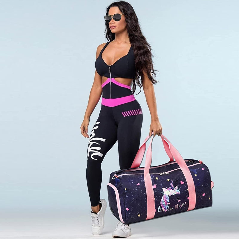 CAMTOP Travel Duffel Bag Women Girls Sport Gym Tote Weekender Overnight Carry-On Bag (2020 Magic ) Home & Garden > Household Supplies > Storage & Organization CAMTOP   