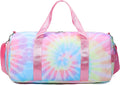 CAMTOP Travel Duffel Bag Women Girls Sport Gym Tote Weekender Overnight Carry-On Bag (2020 Magic ) Home & Garden > Household Supplies > Storage & Organization CAMTOP Tie Dye Spiral Pink  